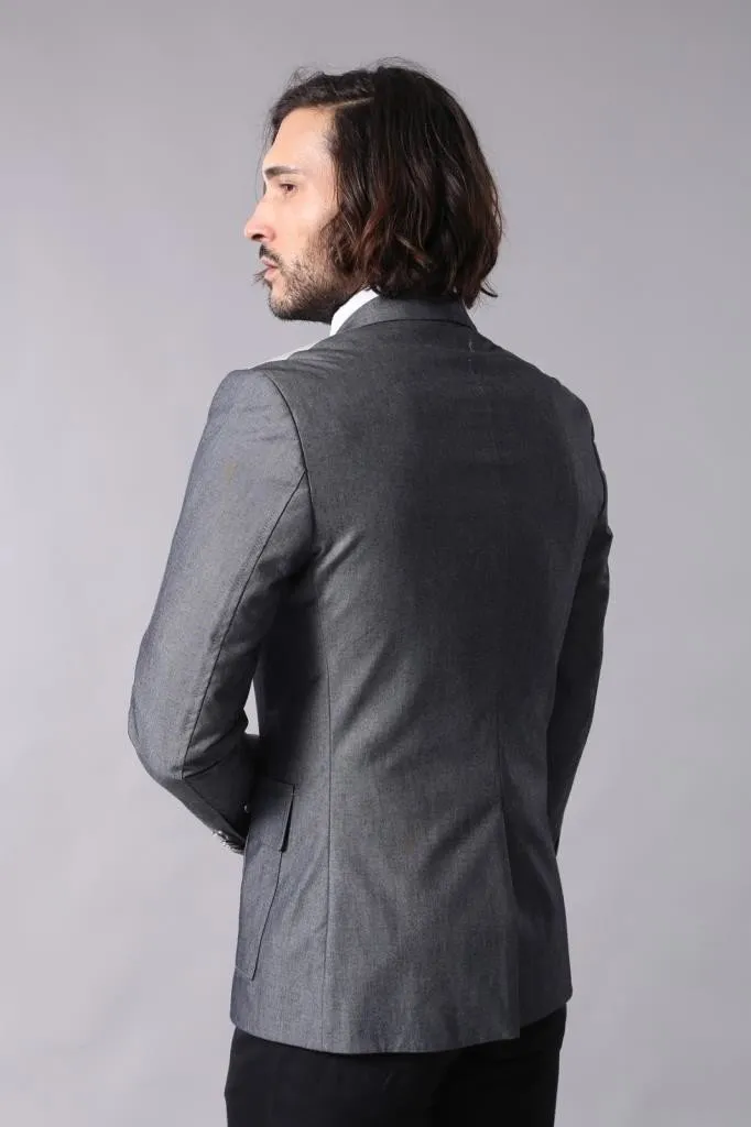 15601 Grey Blazer Jacket