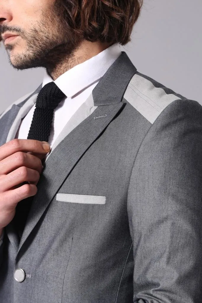 15601 Grey Blazer Jacket