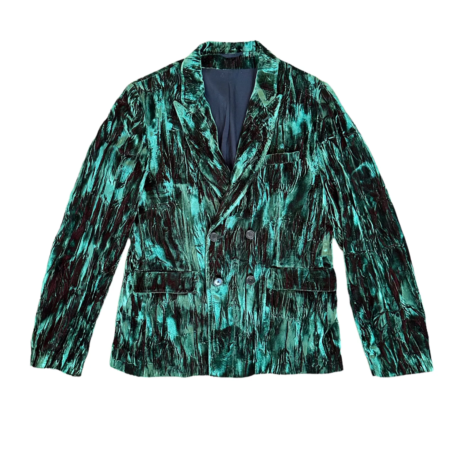 Ann Demeulemeester Velvet Green Suit