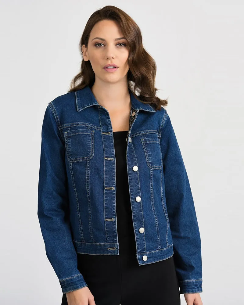Joseph Ribkoff Grey/Black Reversible Jacket Style 201530