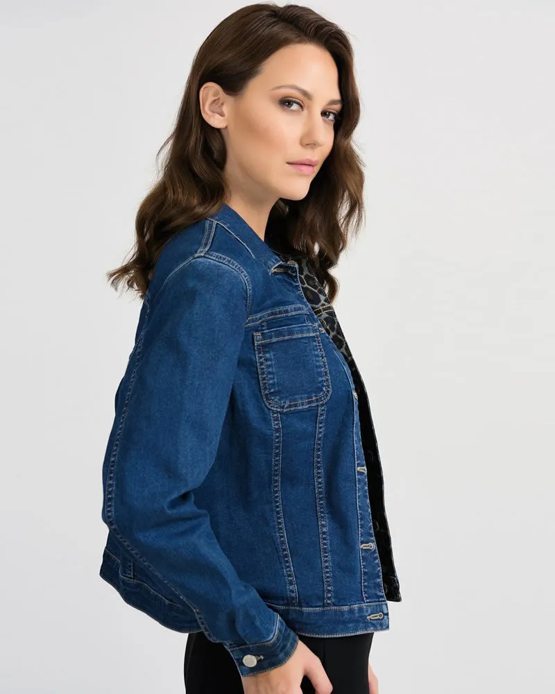 Joseph Ribkoff Grey/Black Reversible Jacket Style 201530