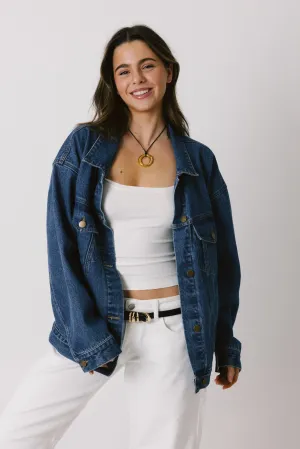 Midtown Denim Jacket in Dark Wash