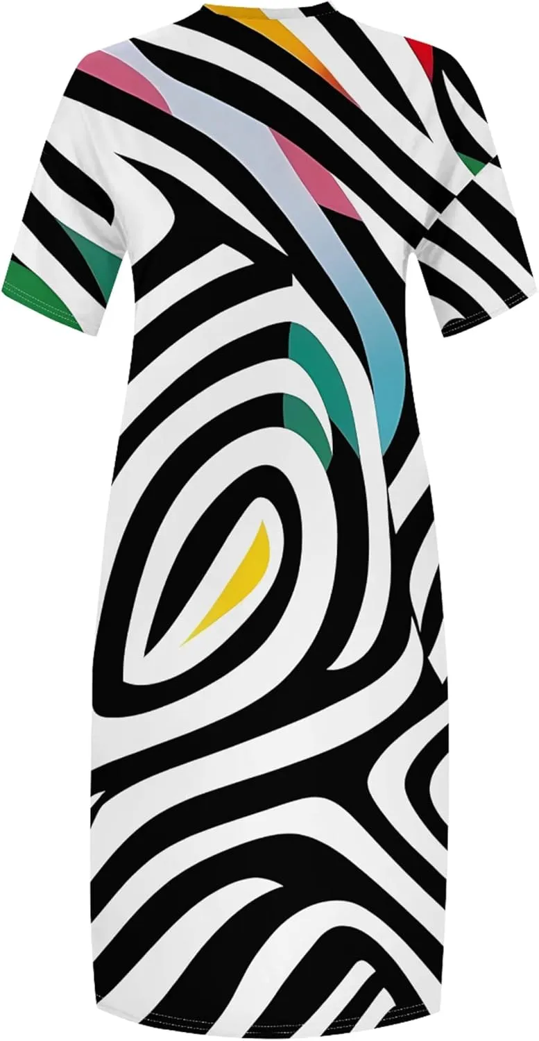 Plus Size Dresses for Women 2024 Summer Casual Short Sleeve T Shirt Maxi Dress with Pockets A Line Beach Vacation Outfits