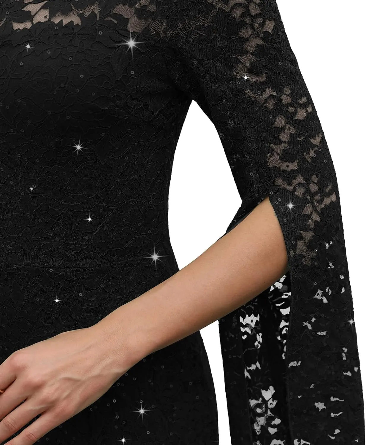 Sequin Cocktail Formal Dresses for Women,Weddings Guest Evening Party Gowns Slim Midi Fishtail Dress