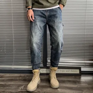 West Louis Fashion Harem Straight Cargo Jeans