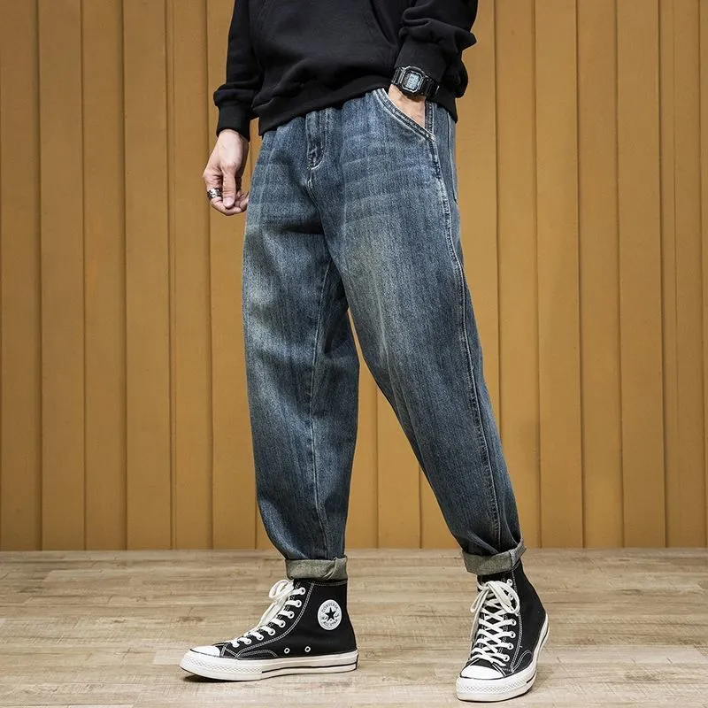 West Louis Fashion Harem Straight Cargo Jeans
